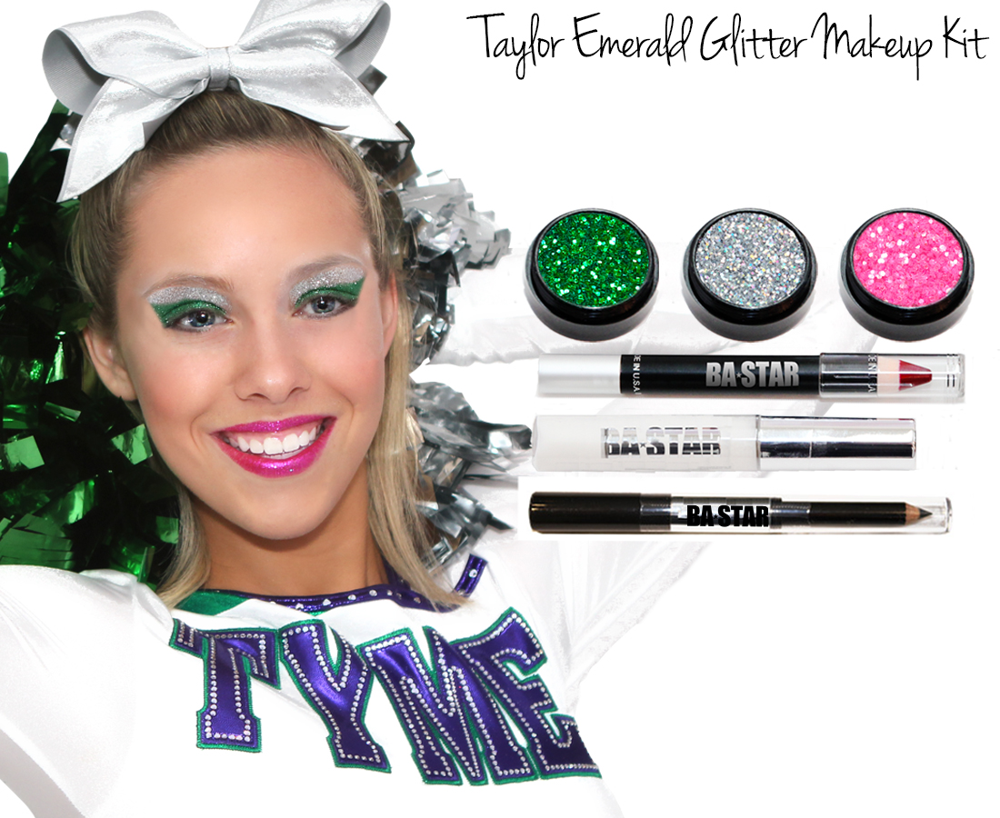 Taylor Emeral Glitter Cheer Makeup Kit